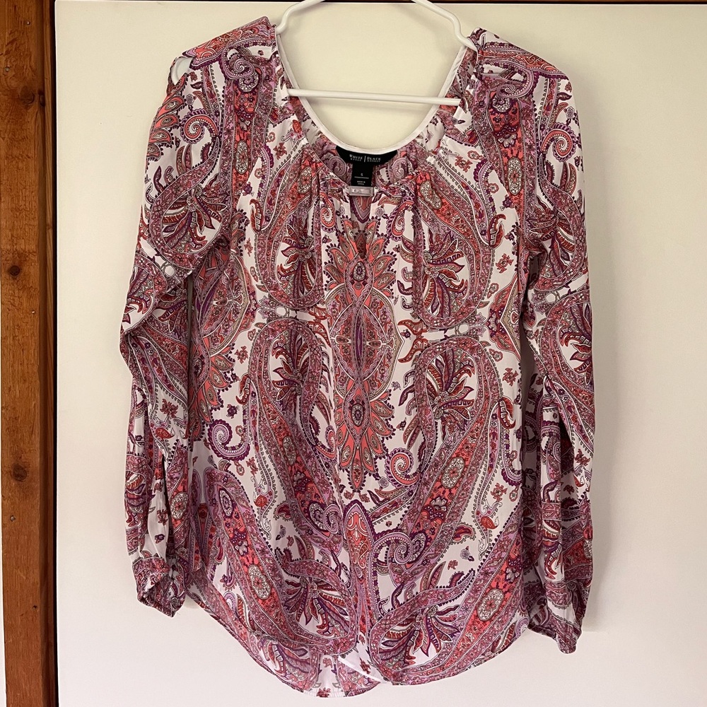 Small White House Black Market blouse